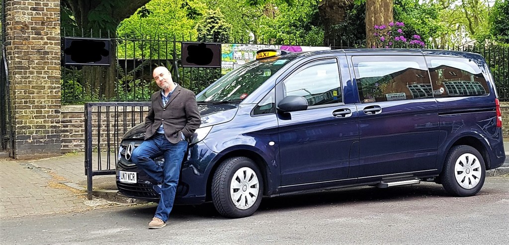 Graham and his London taxi