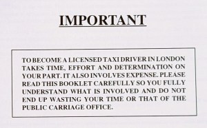 Knowledge of London: The Rules, page 1 - you have been warned.